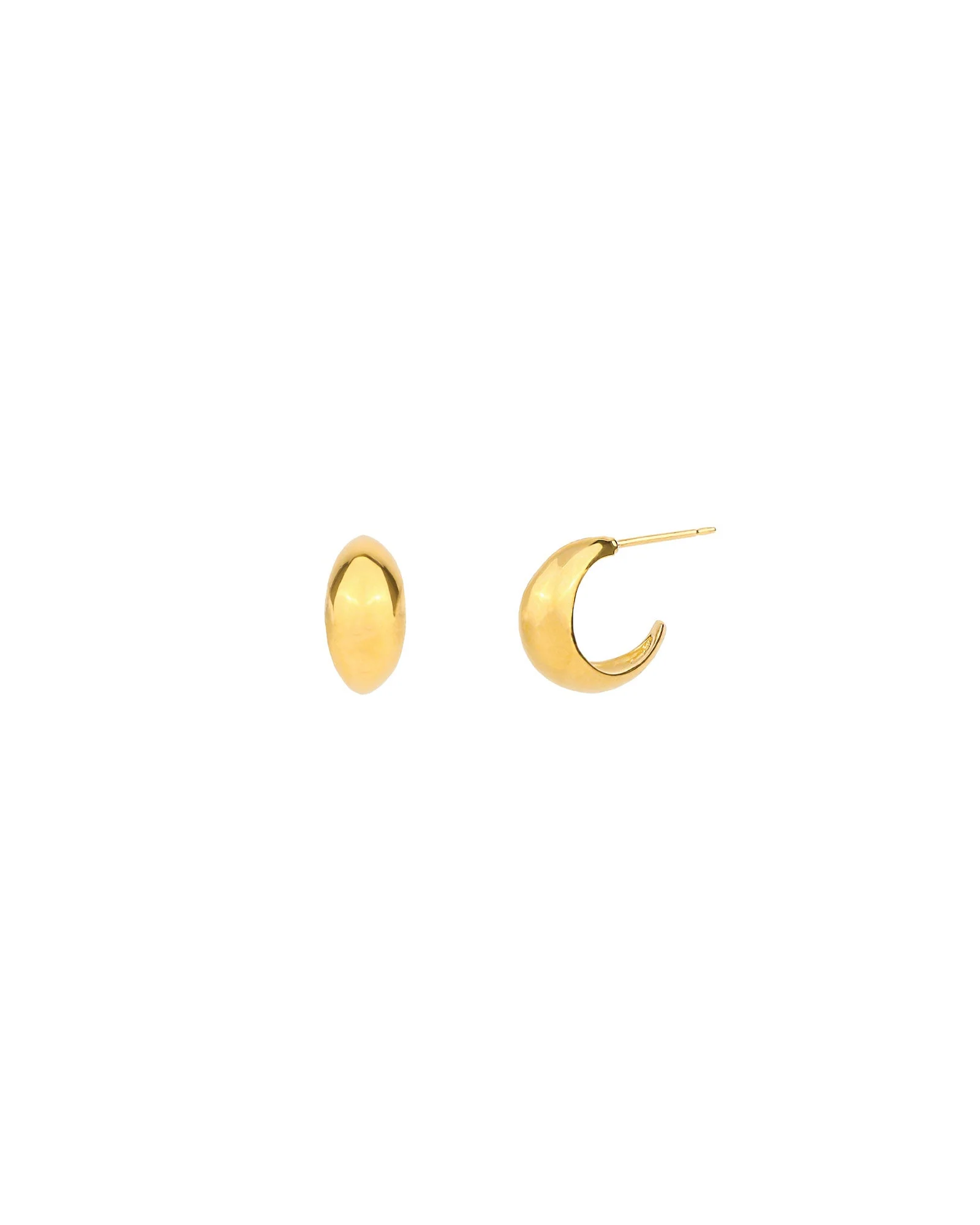 Wide Tapered Hoops | 13mm - Image 3