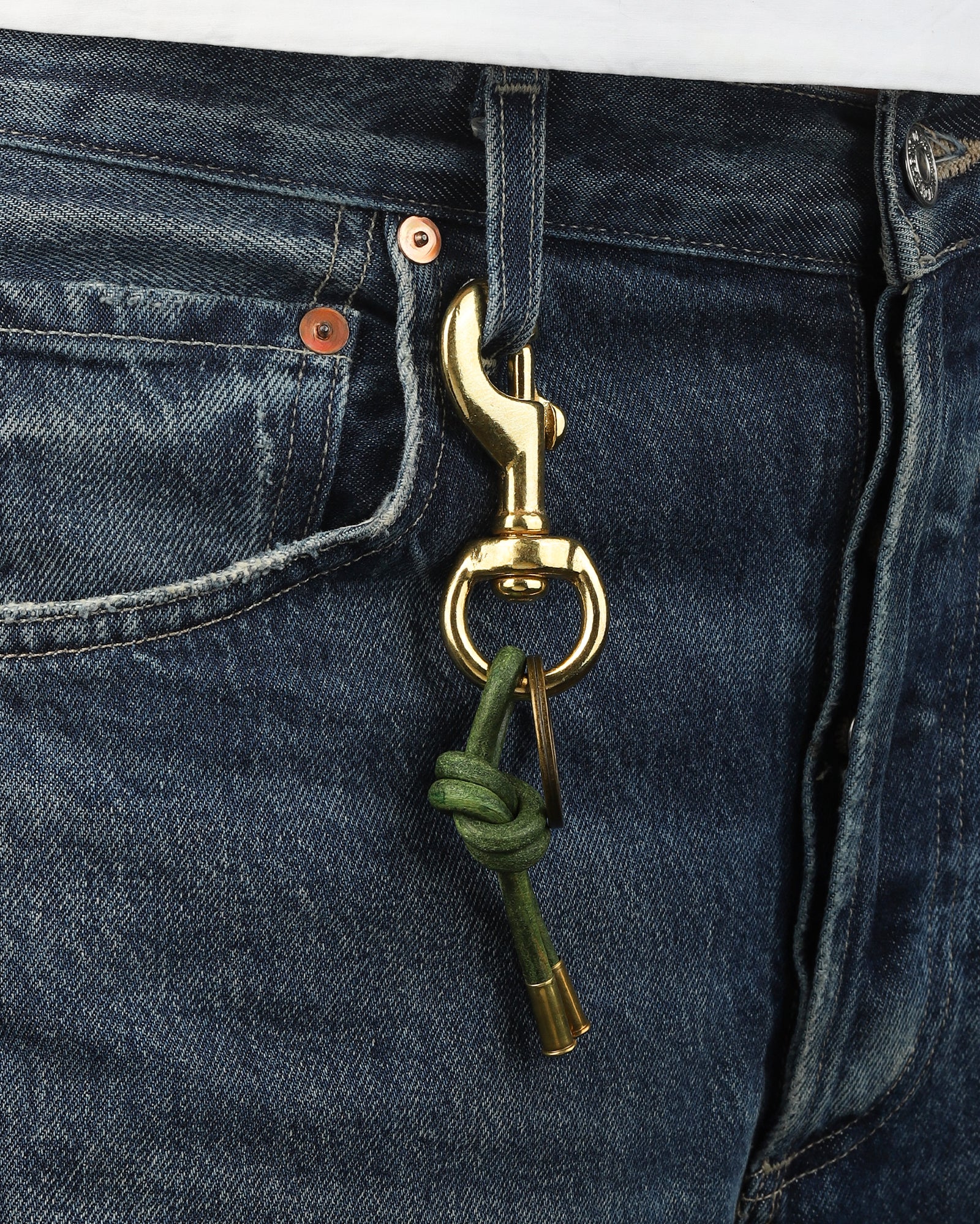 Leather Knot Keychain - Image 2