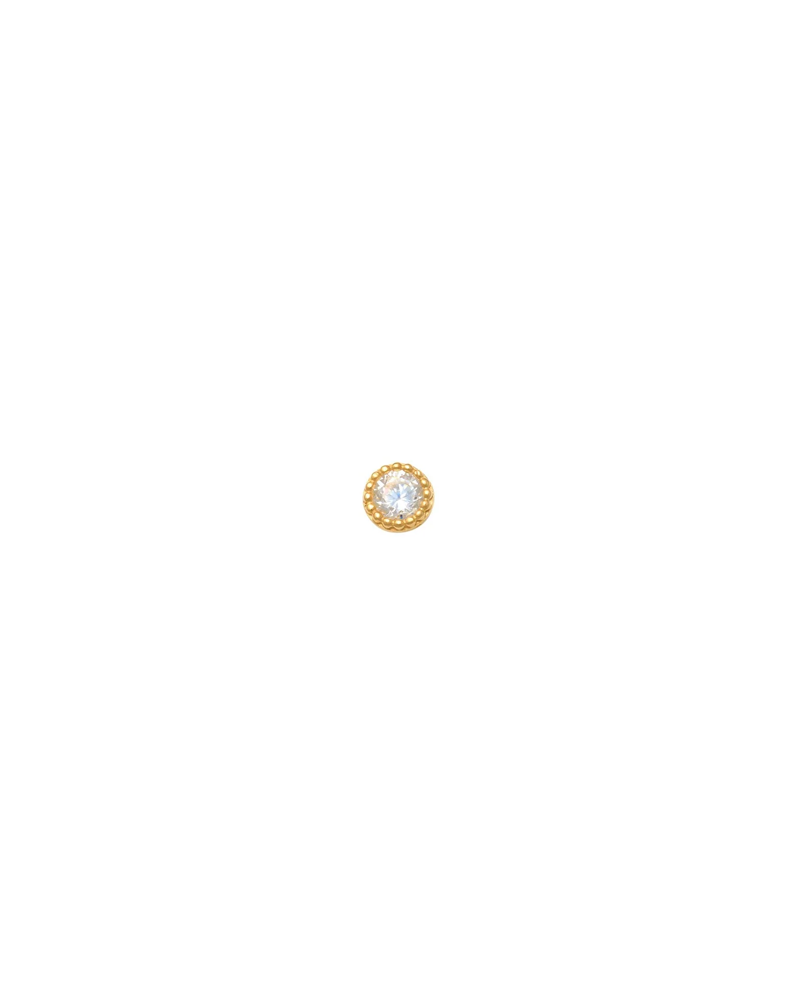 4mm CZ Nose Stud