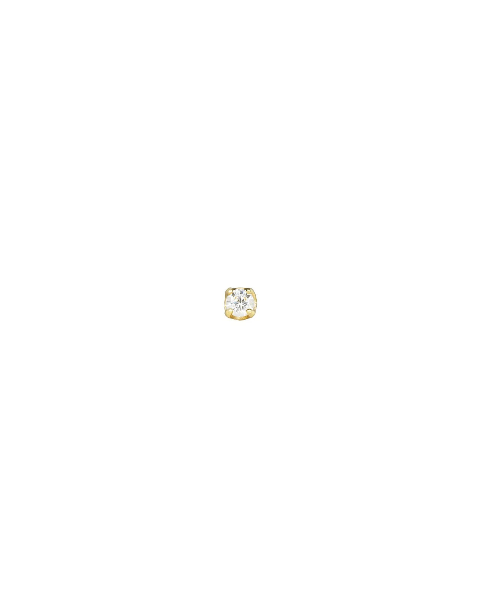 CZ 4 Prong Single Stud | 2mm