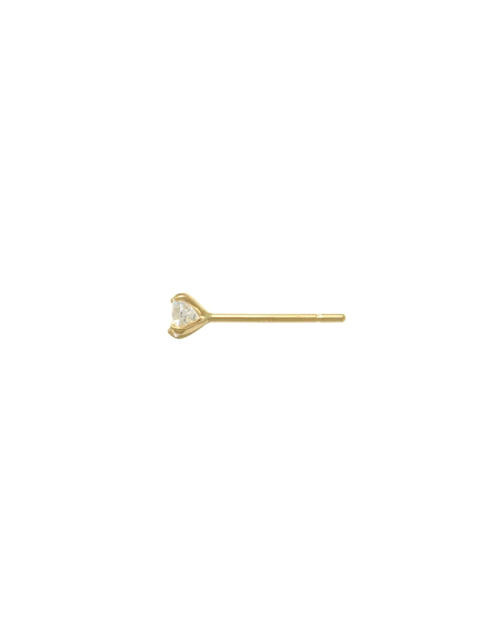 CZ 4 Prong Single Stud I 3mm - Image 3