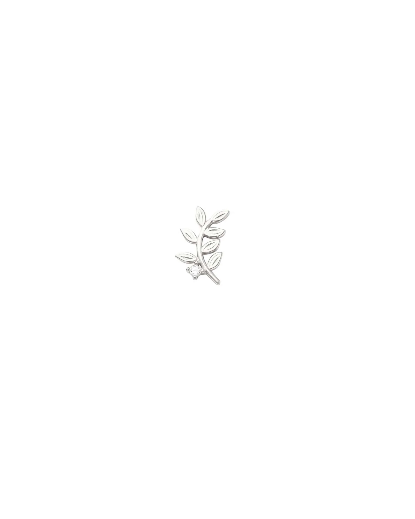 Vine CZ Single Stud