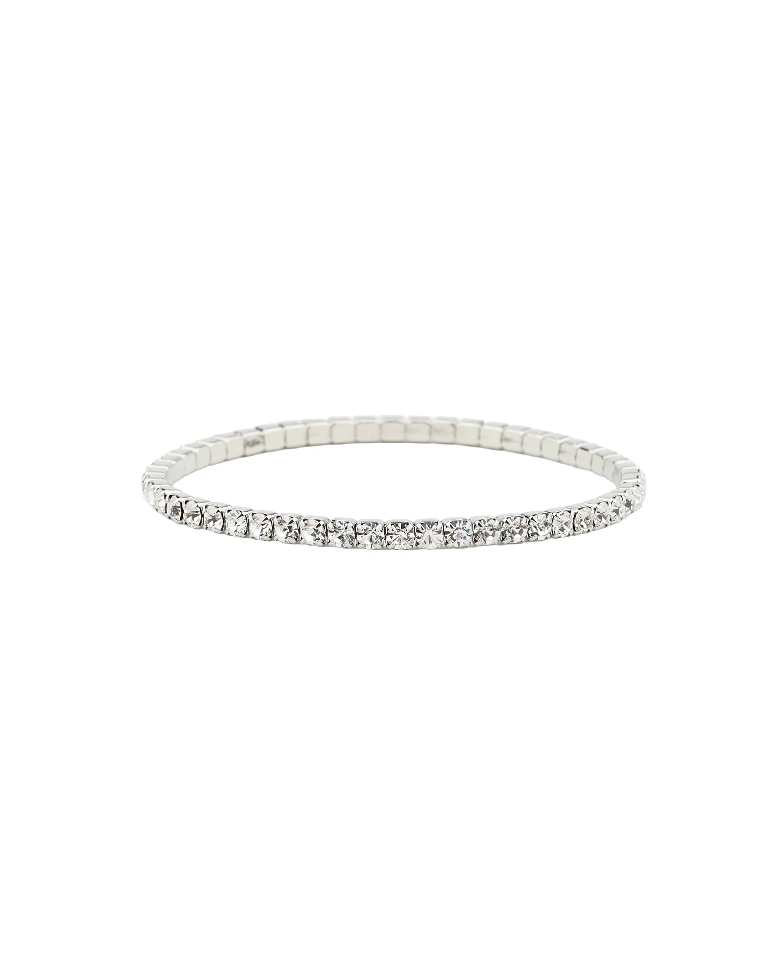1 Row 3mm Crystal Stretch Bracelet