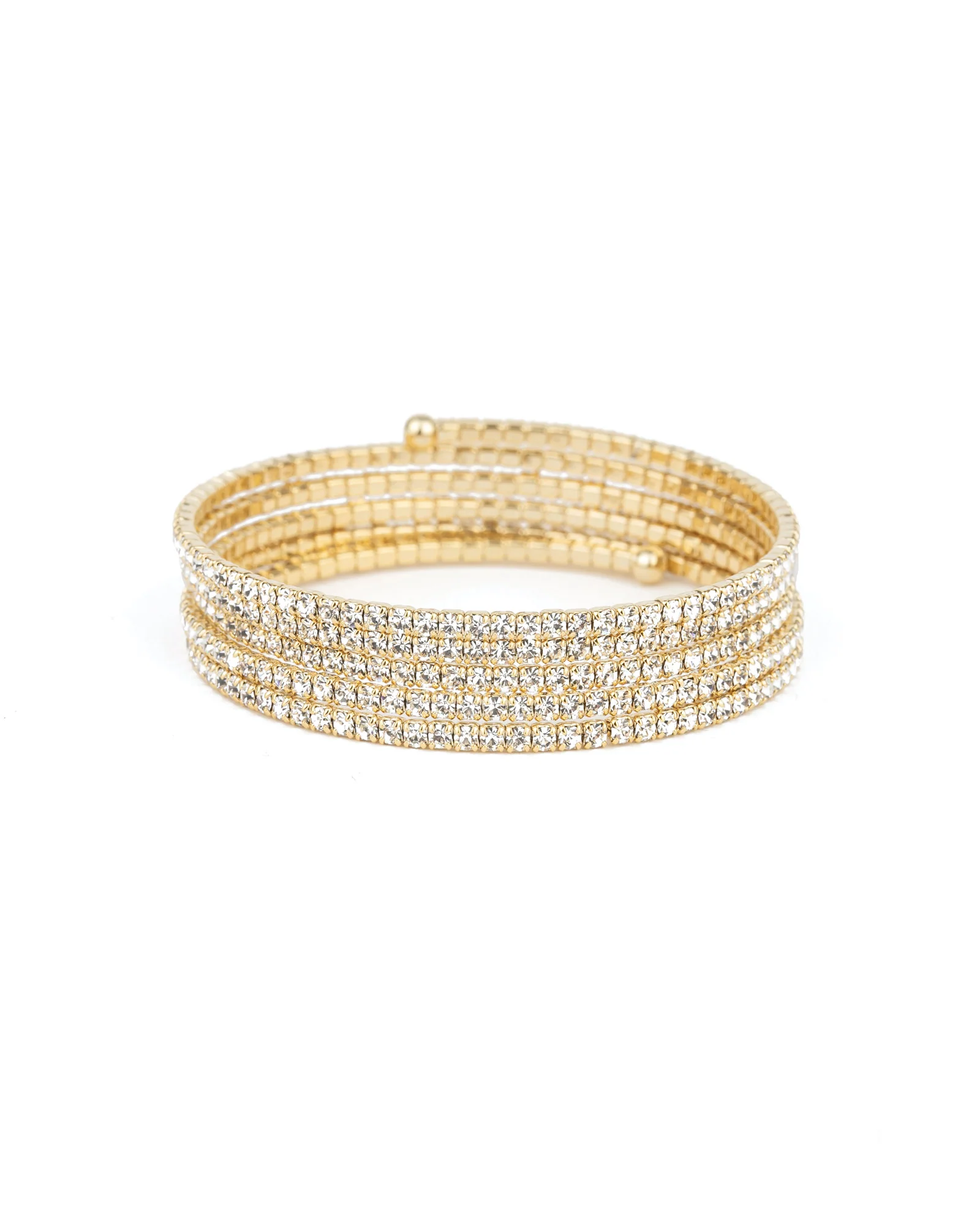 5 Row Crystal Wrap Cuff