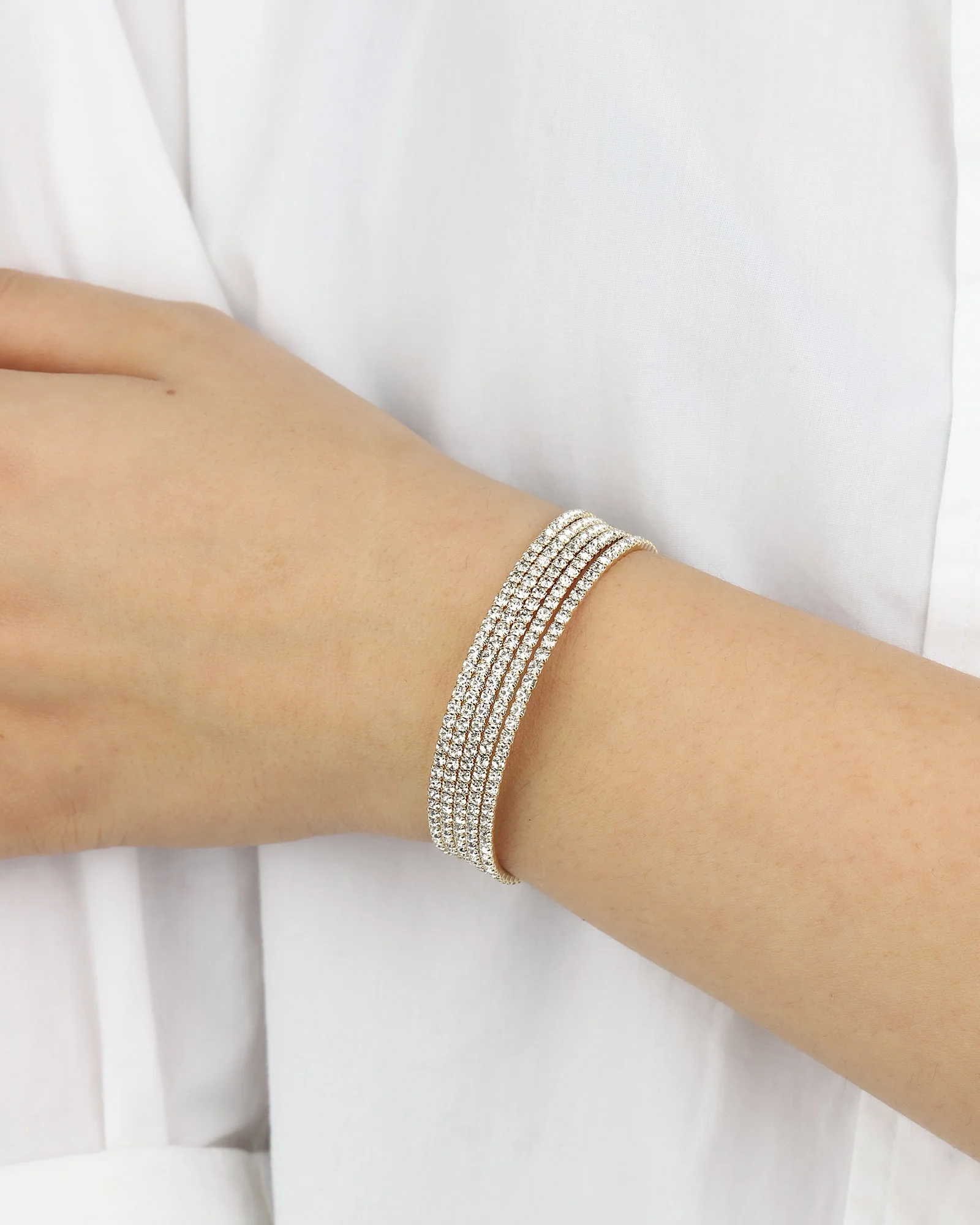 5 Row Crystal Wrap Cuff - Image 2
