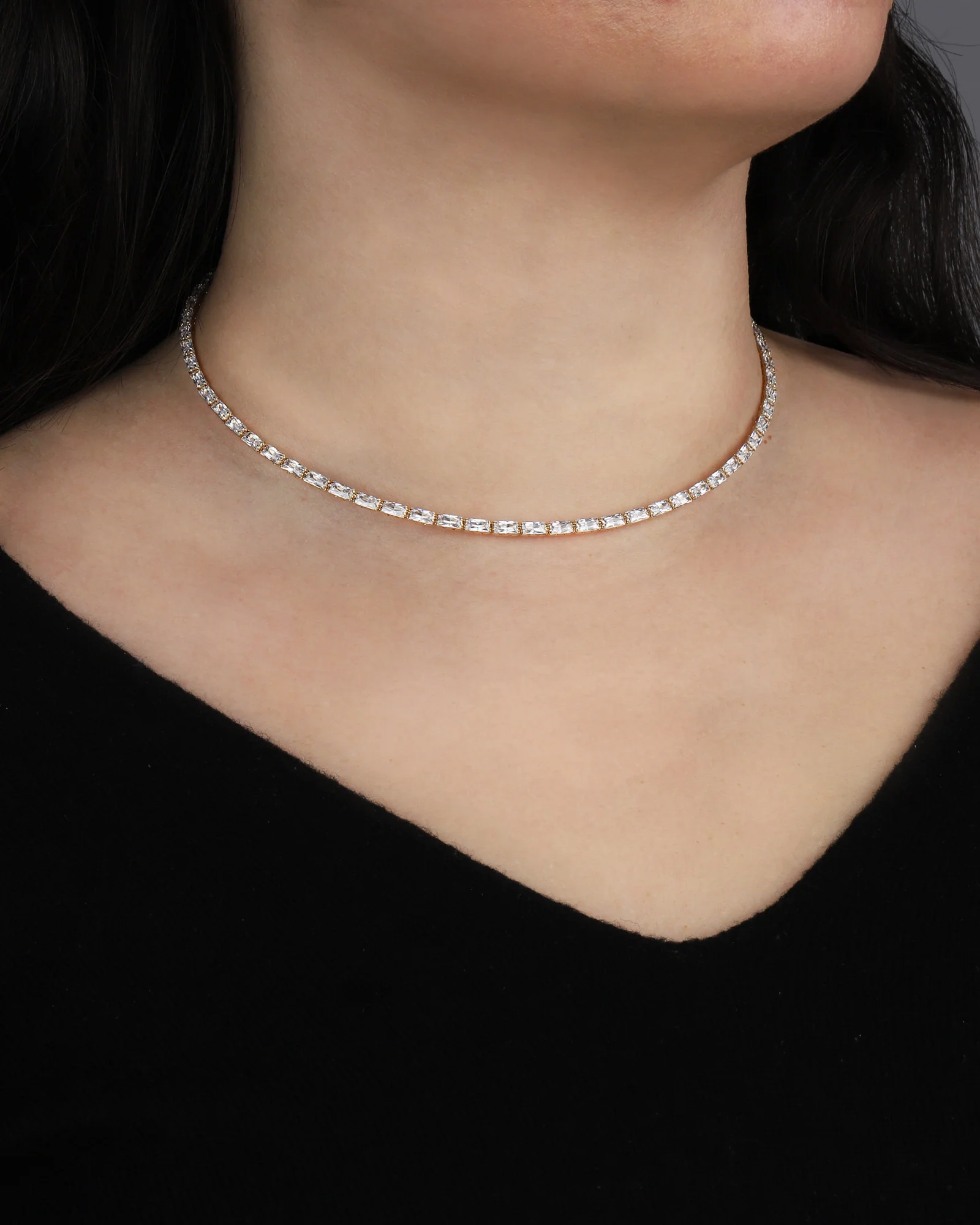 Baguette Crystal Choker - Image 2