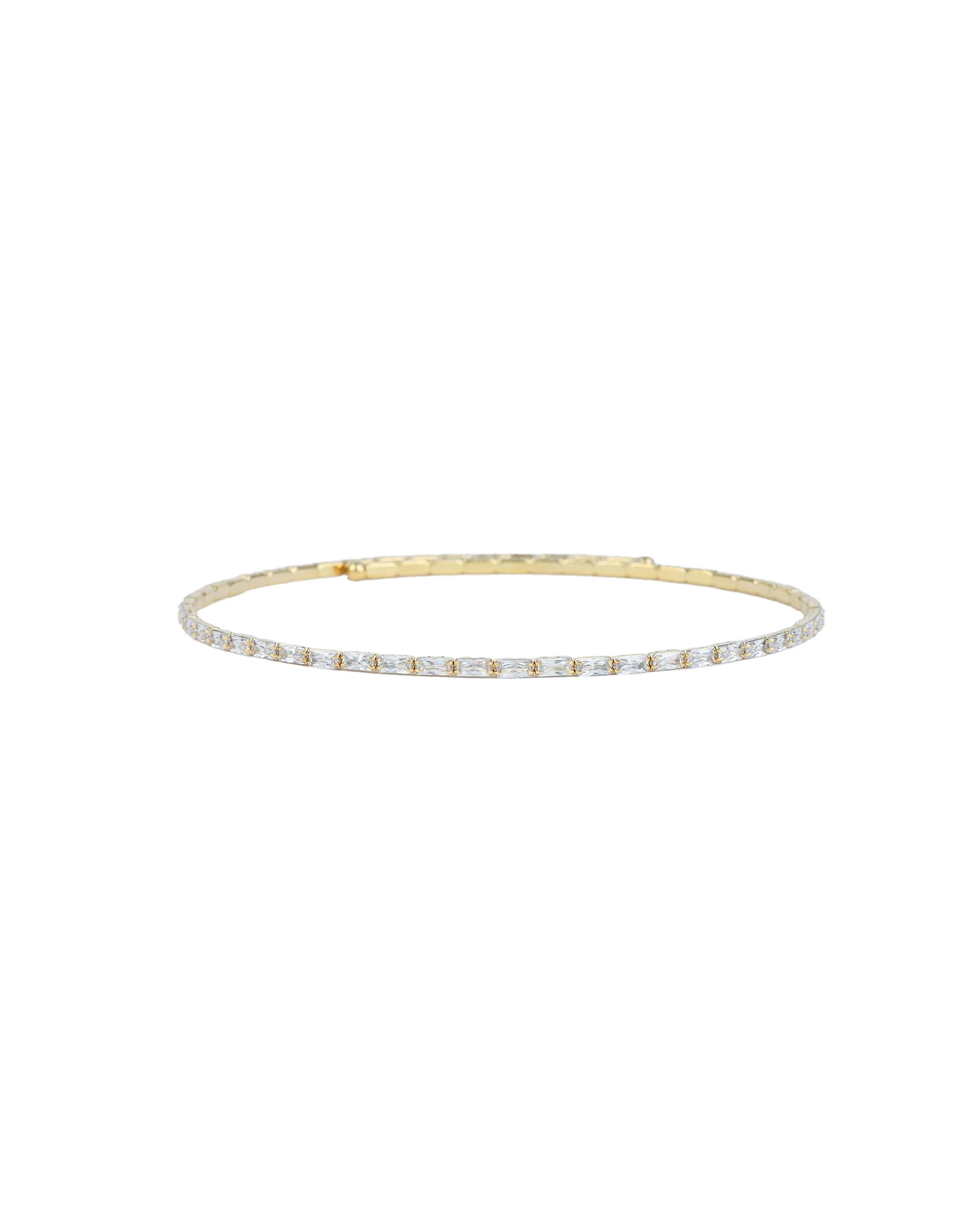 Baguette CZ Collar