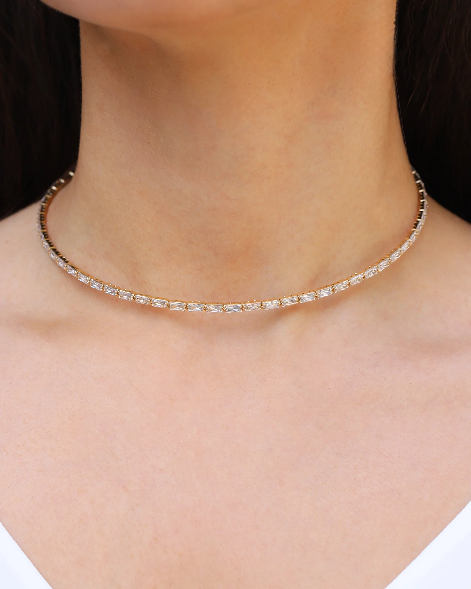 Baguette CZ Collar - Image 2