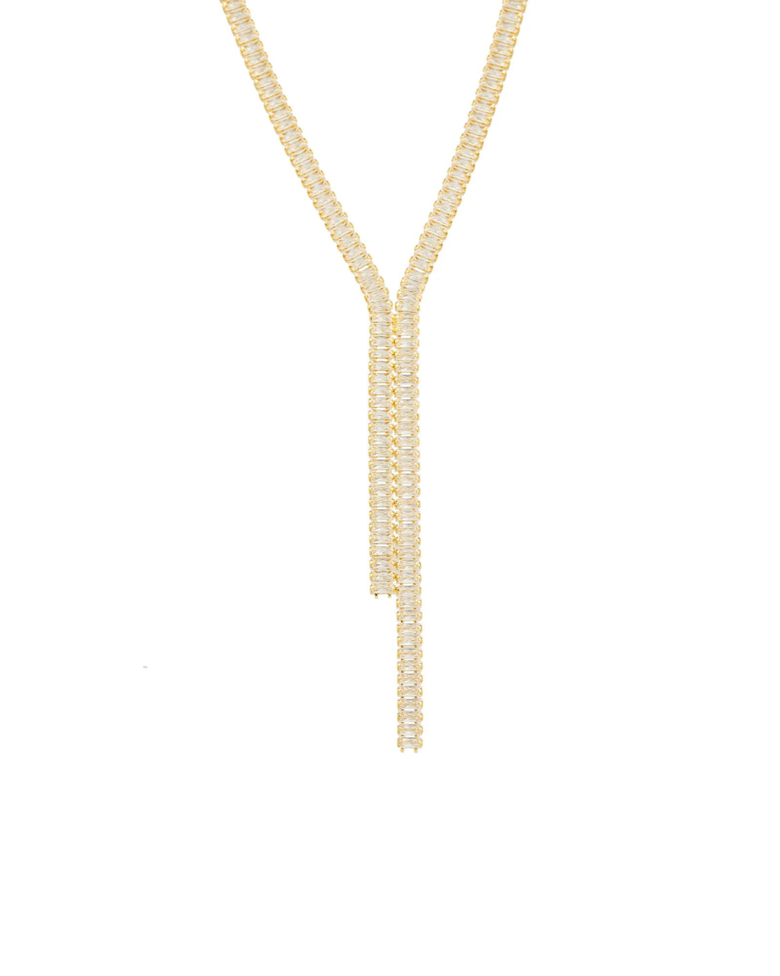 Baguette CZ Lariat