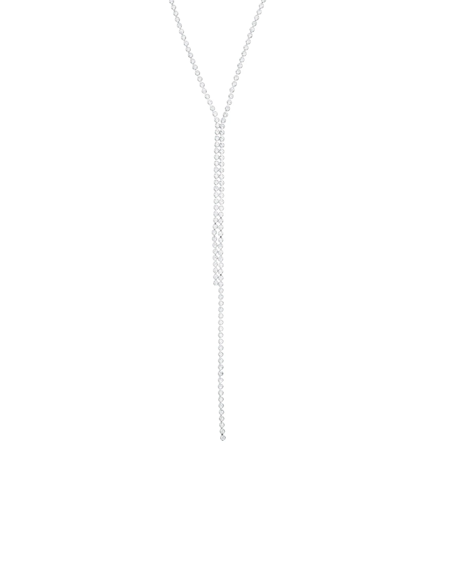 Bezel Crystal Y Lariat