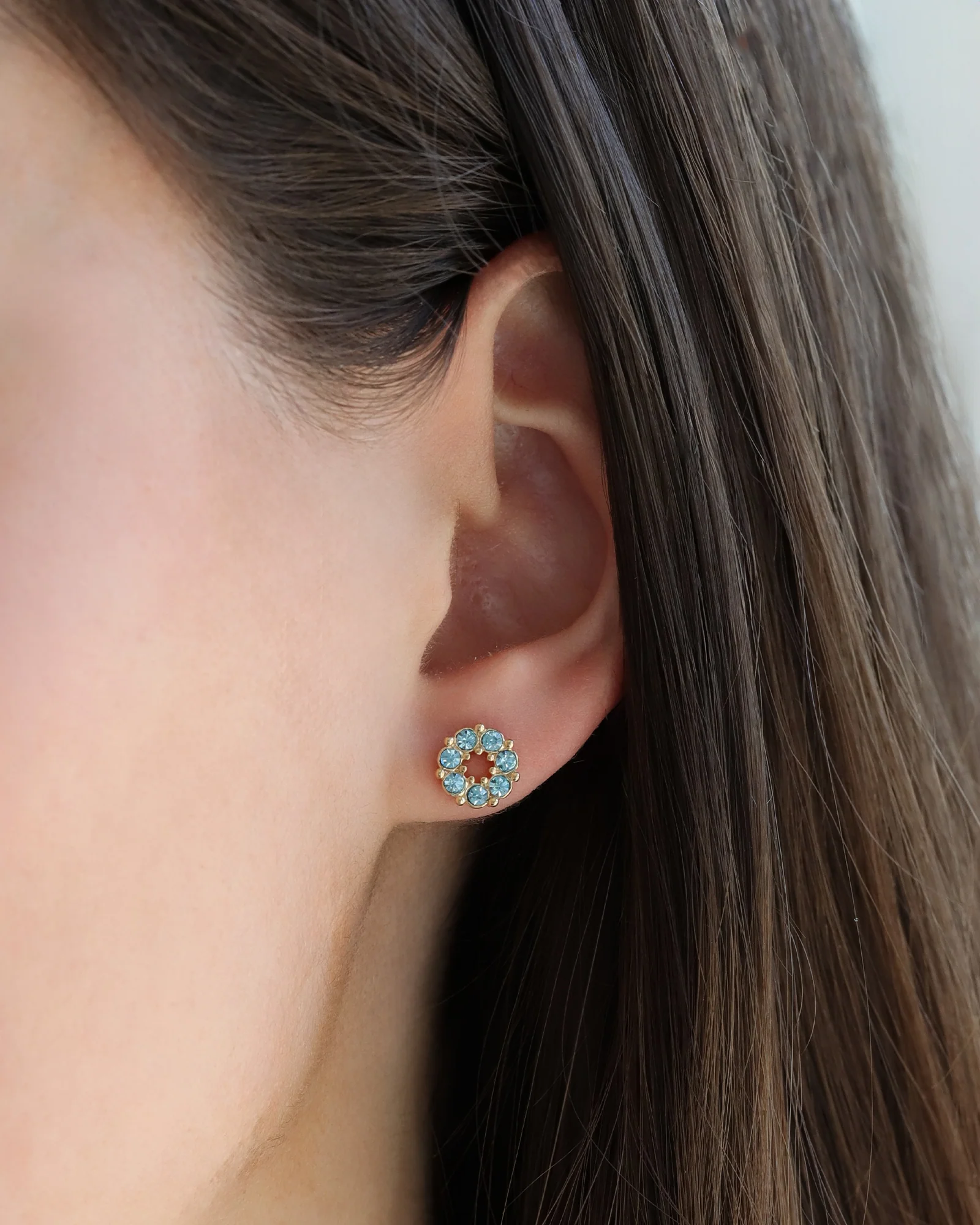 Circle Crystal Studs - Image 2