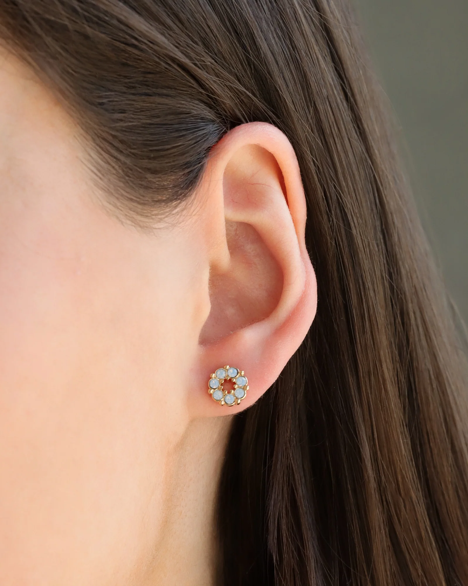 Circle Crystal Studs - Image 2