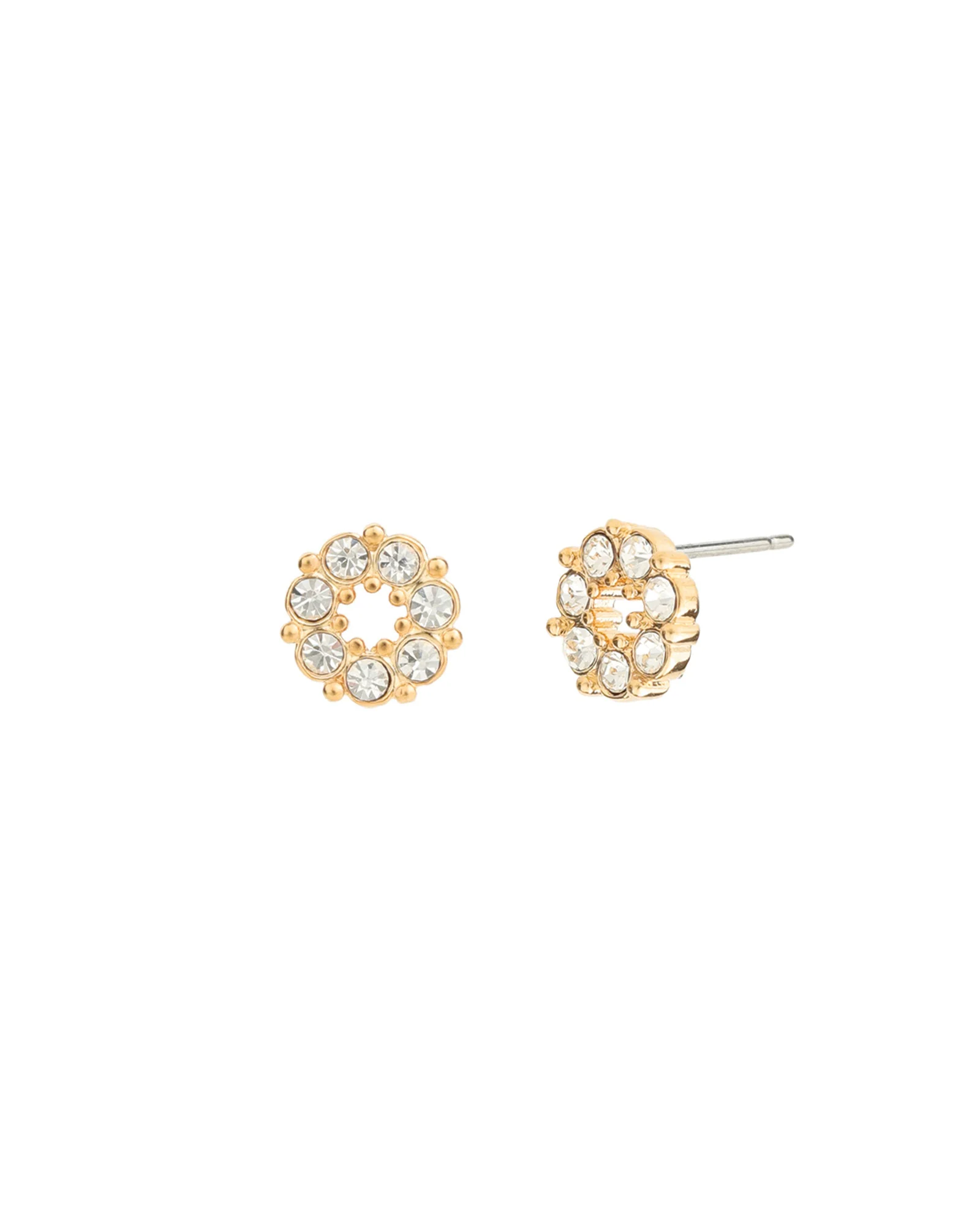 Circle Crystal Studs