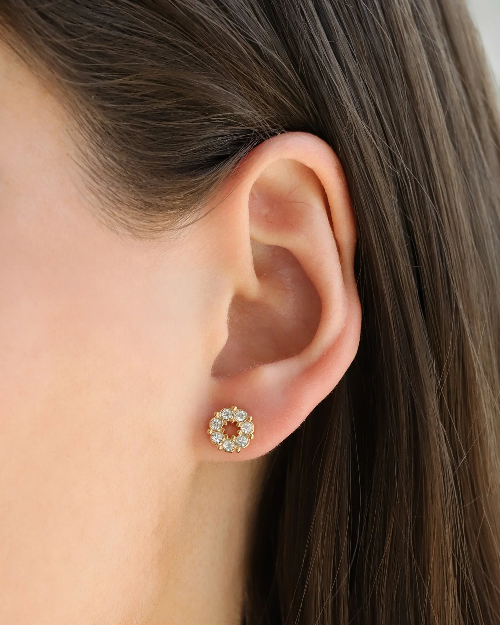 Circle Crystal Studs - Image 2