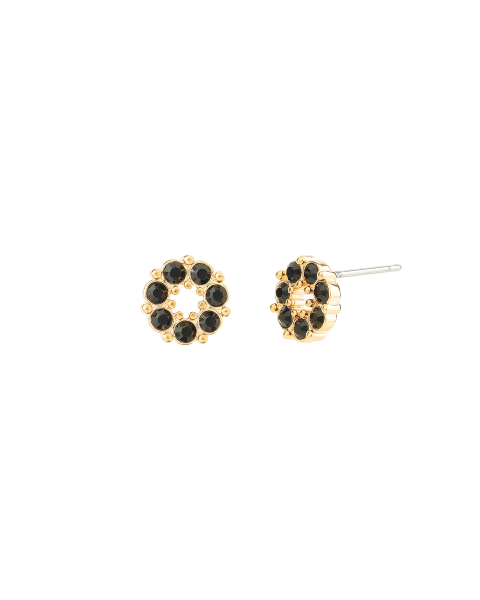 Circle Crystal Studs