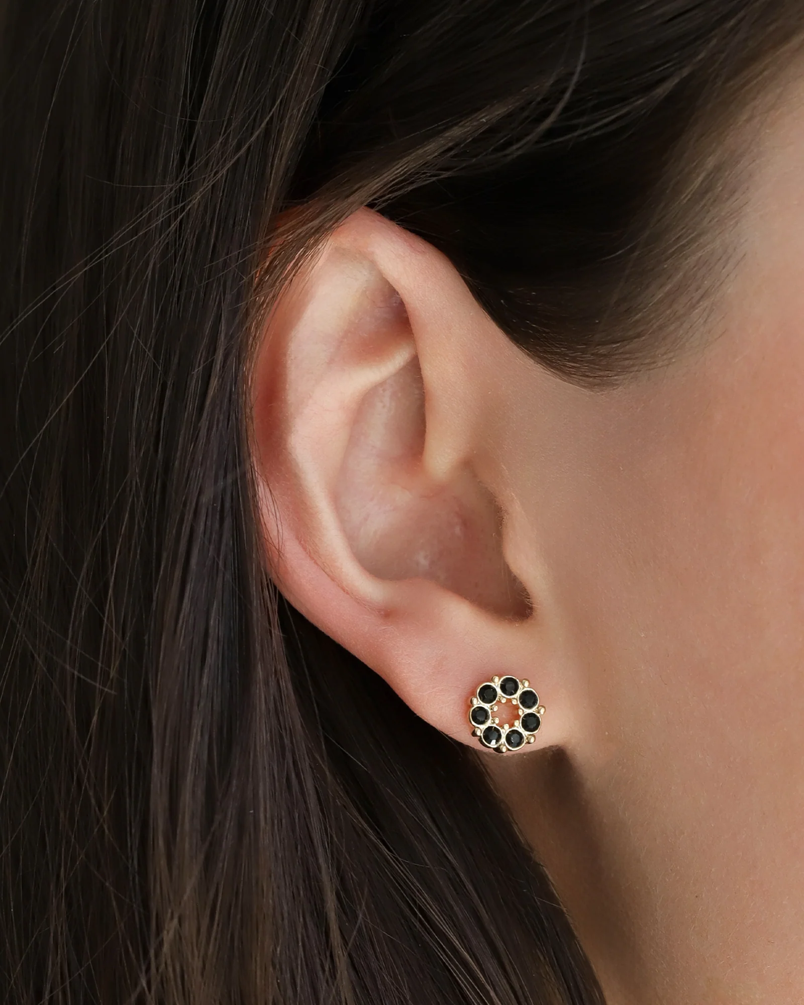 Circle Crystal Studs - Image 2