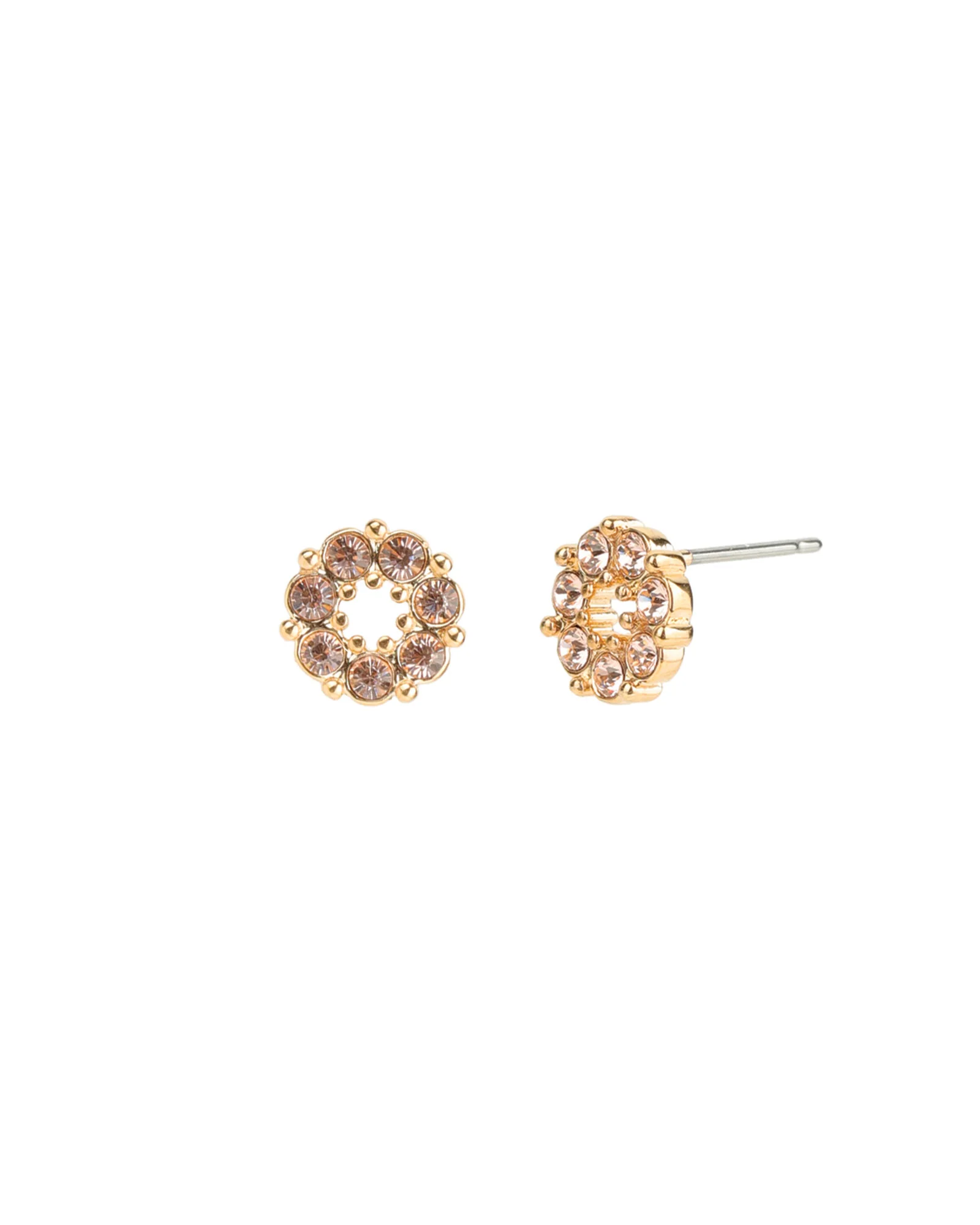 Circle Crystal Studs