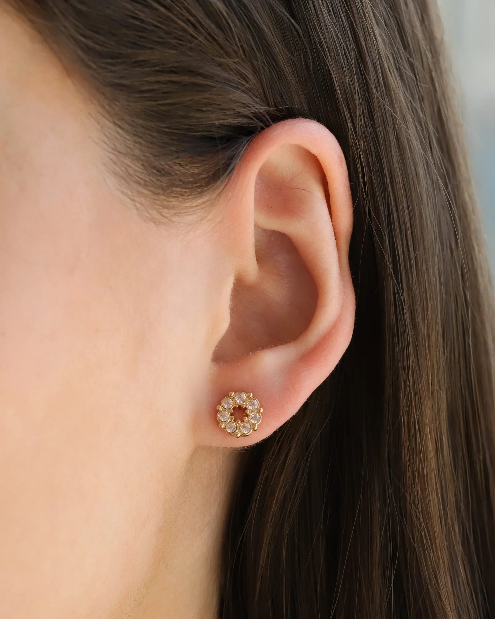 Circle Crystal Studs - Image 2