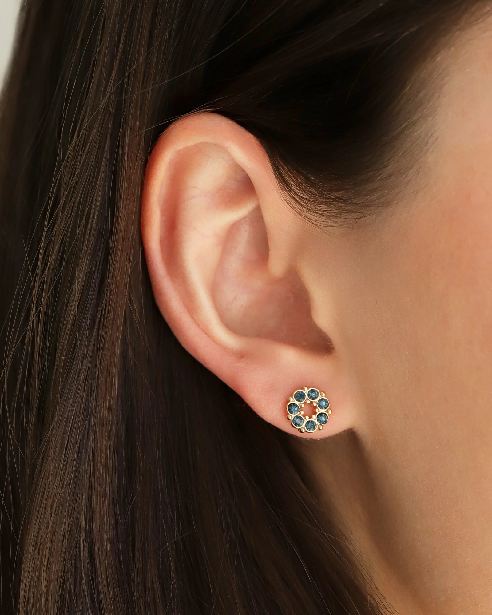 Circle Crystal Studs - Image 2