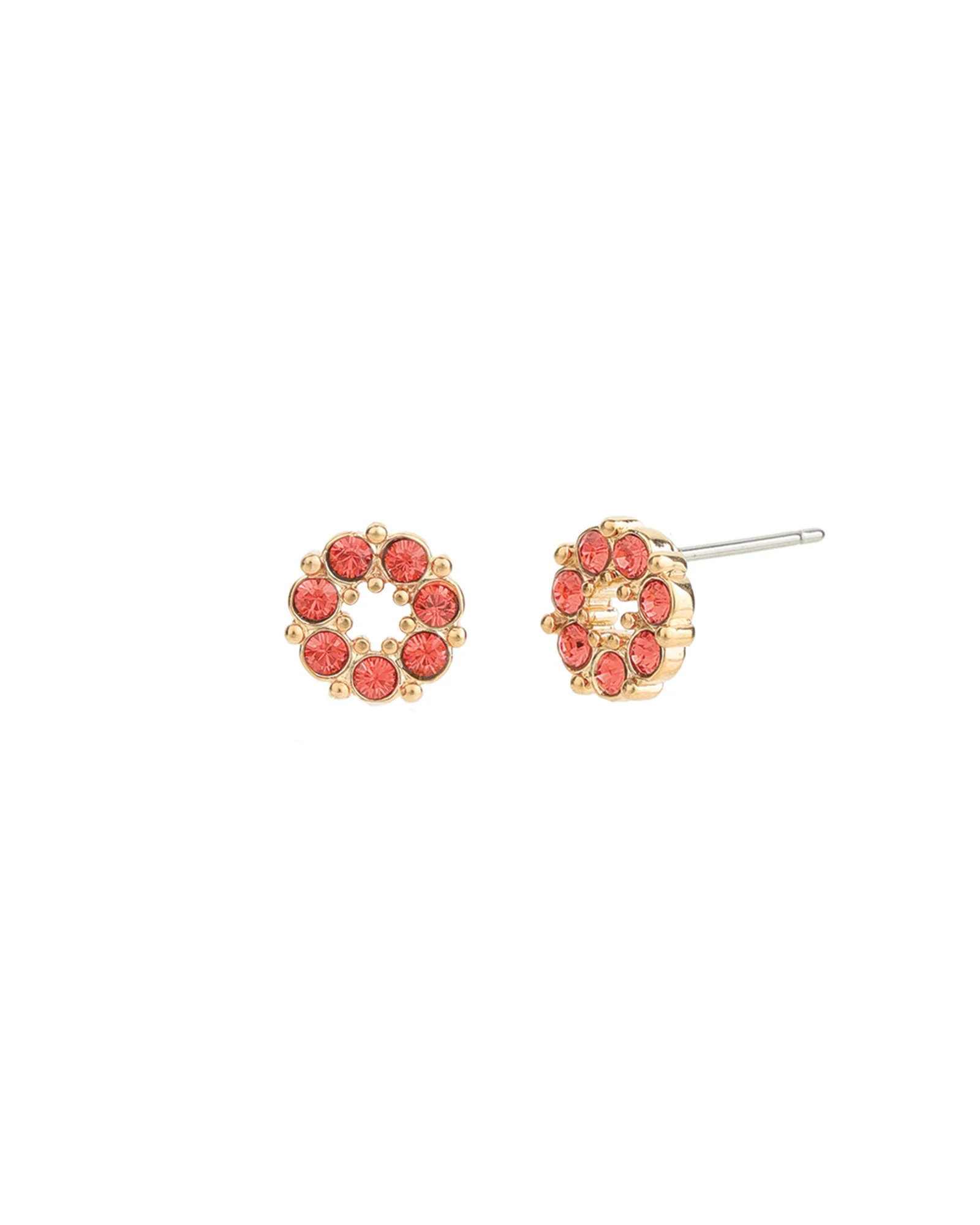 Circle Crystal Studs