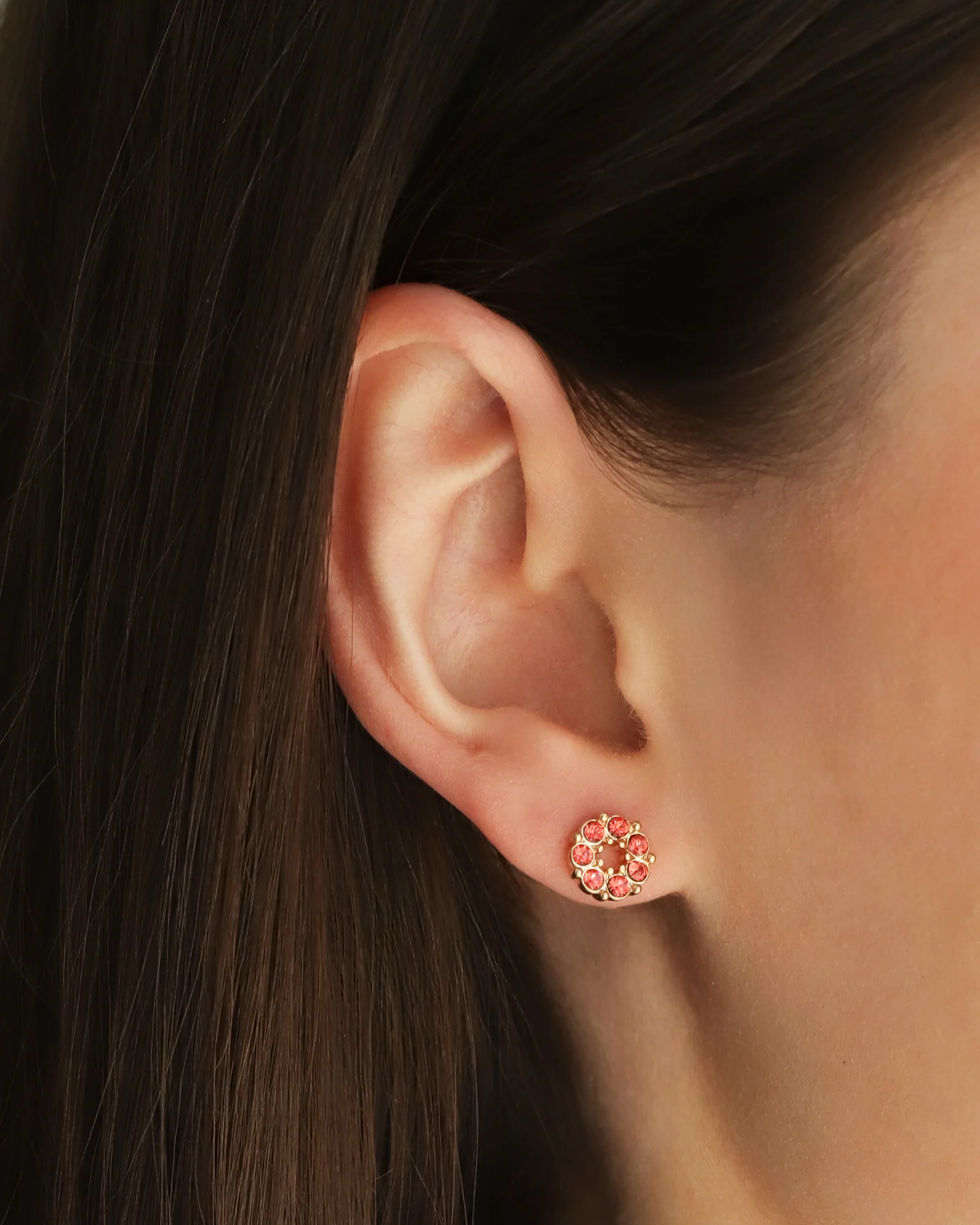 Circle Crystal Studs - Image 2