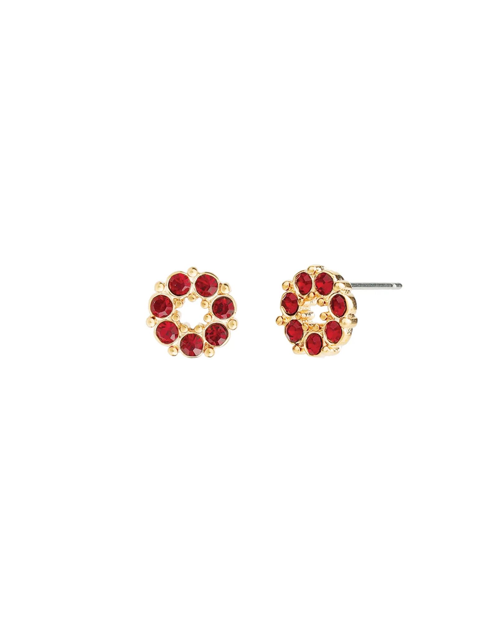 Circle Crystal Studs