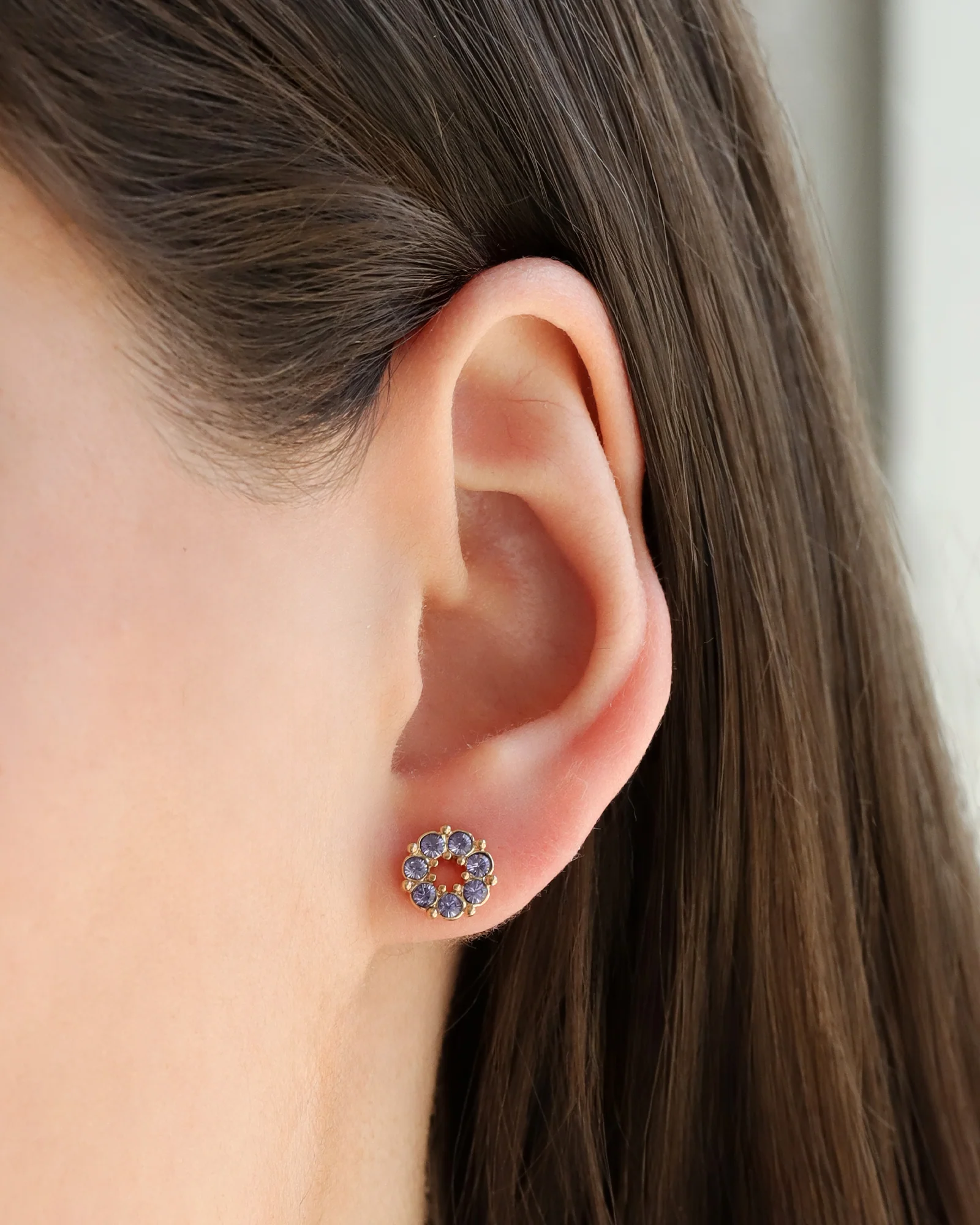Circle Crystal Studs - Image 2
