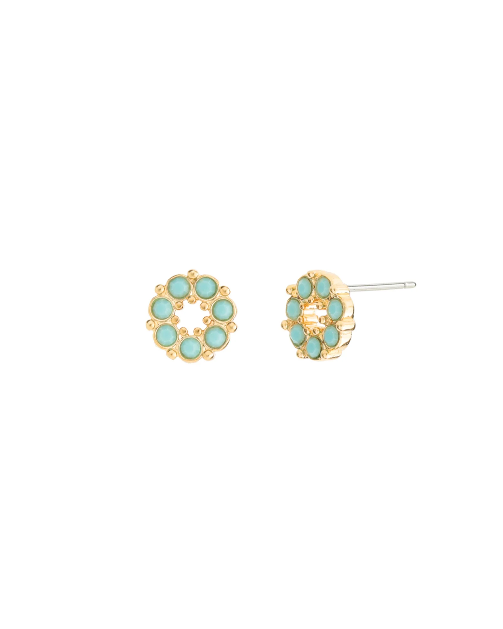 Circle Crystal Studs