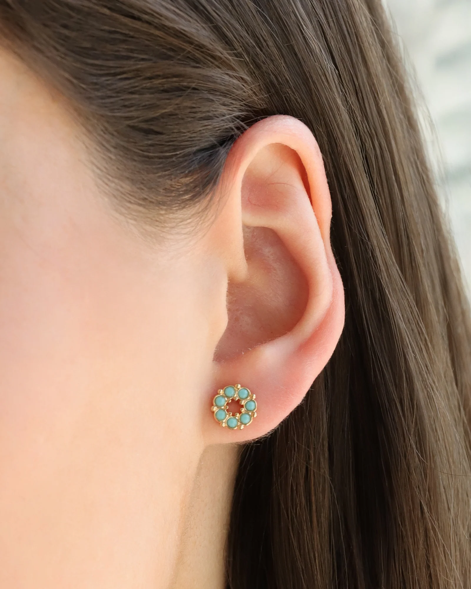 Circle Crystal Studs - Image 2