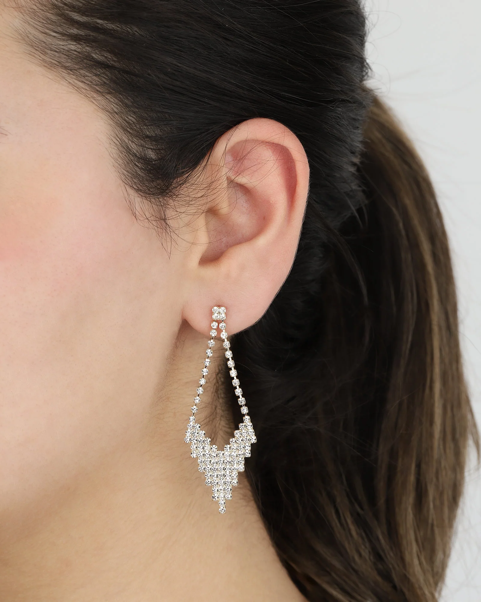 Kite Crystal Drop Studs - Image 2