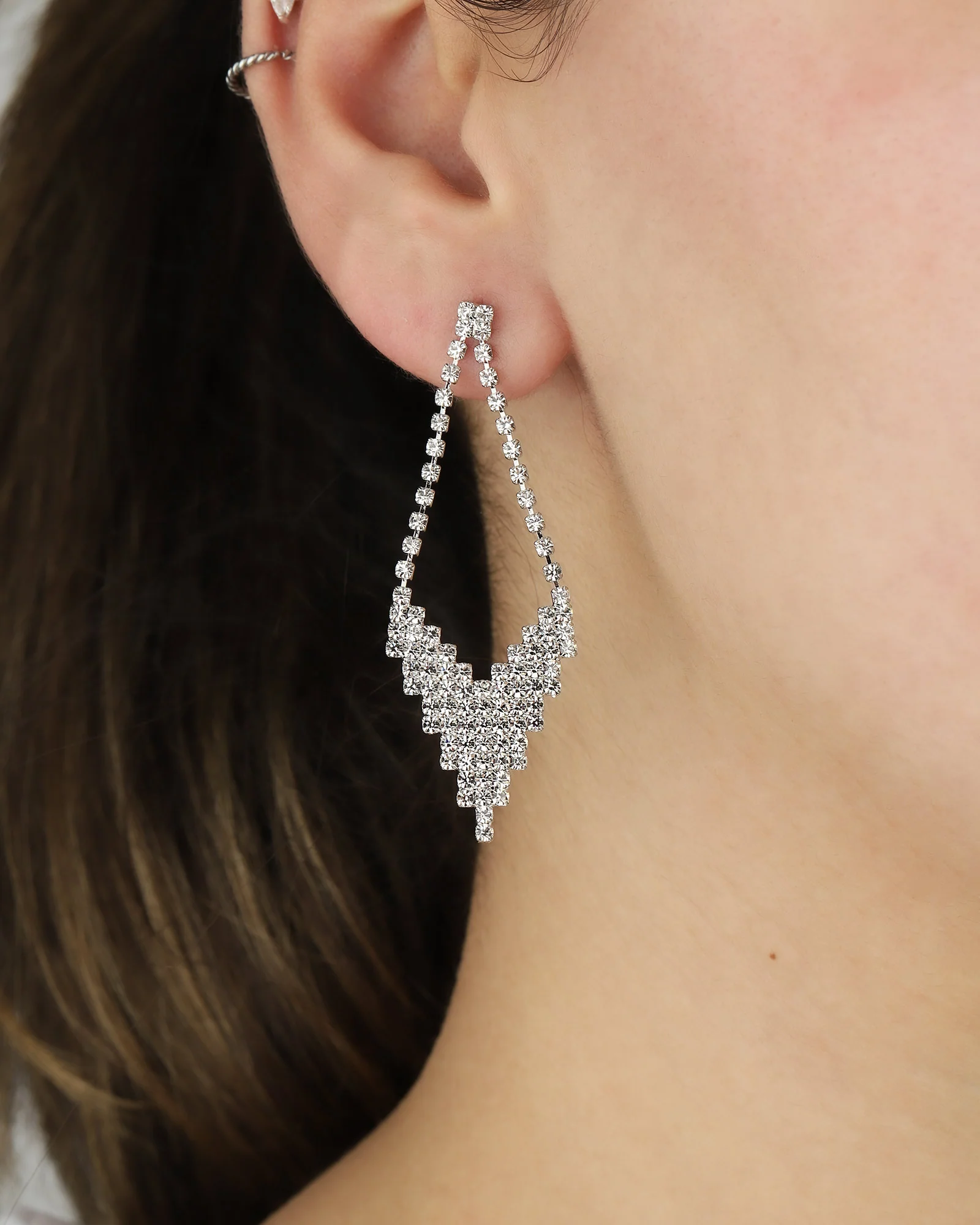 Kite Crystal Drop Studs - Image 2