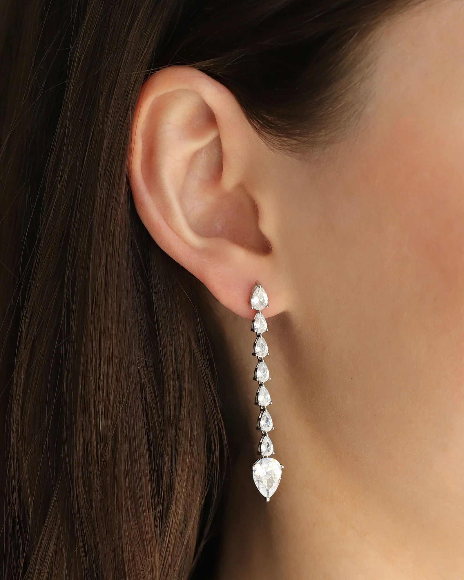 Long Teardrop Earrings - Image 2