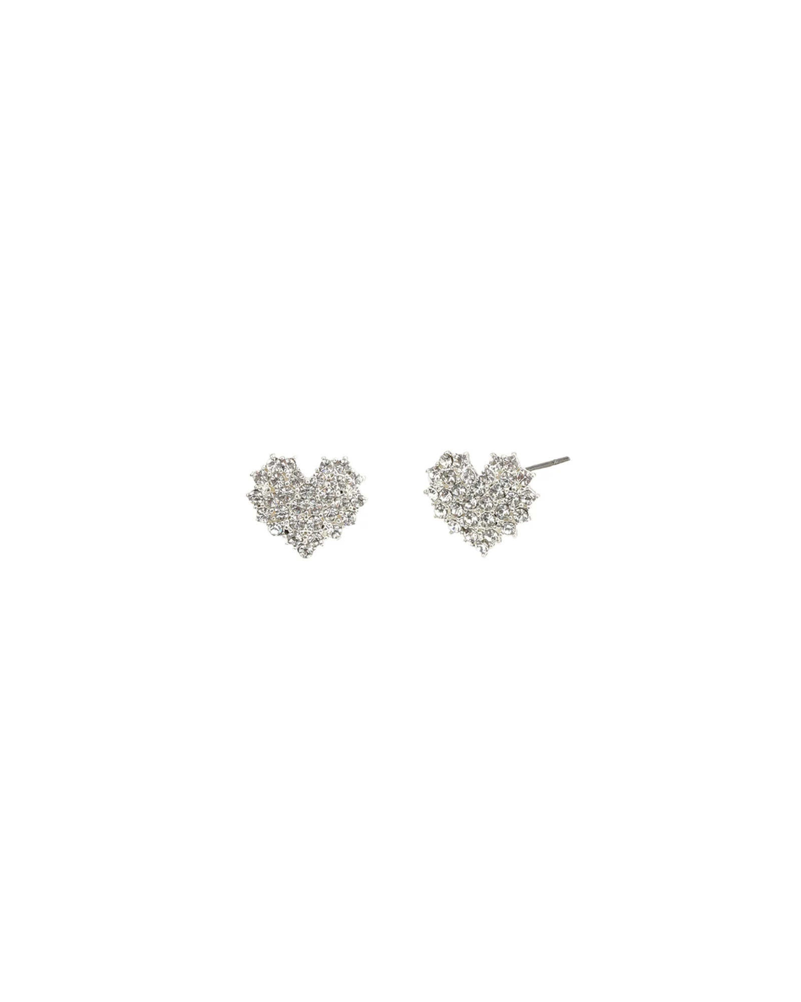 Pavé Heart Studs