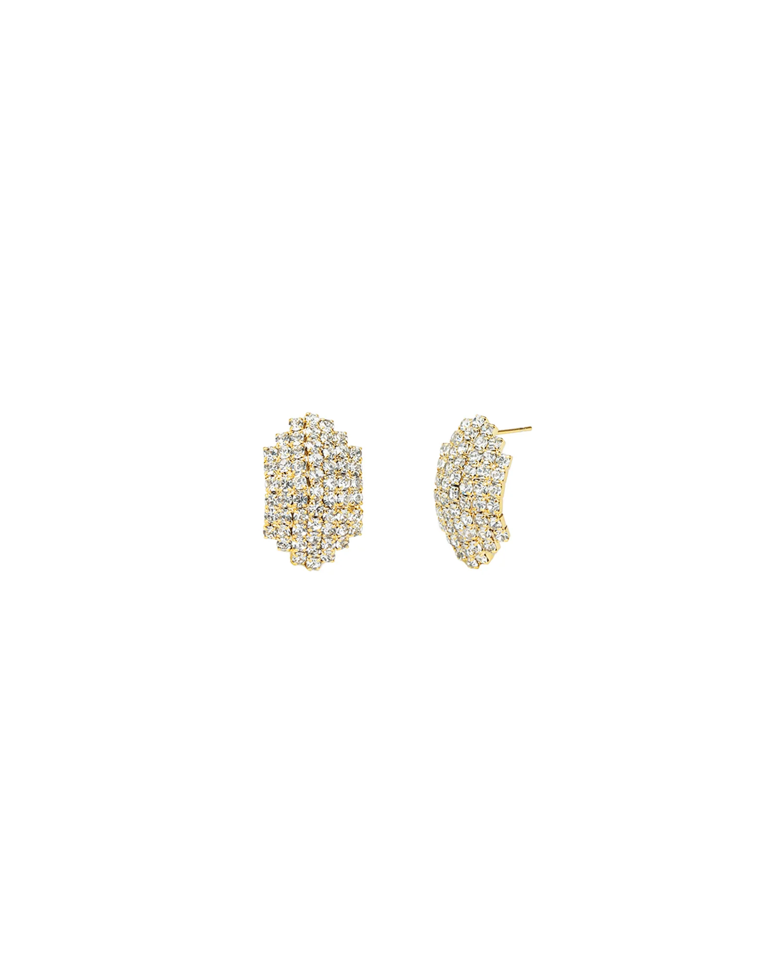 Pavé Oval Studs