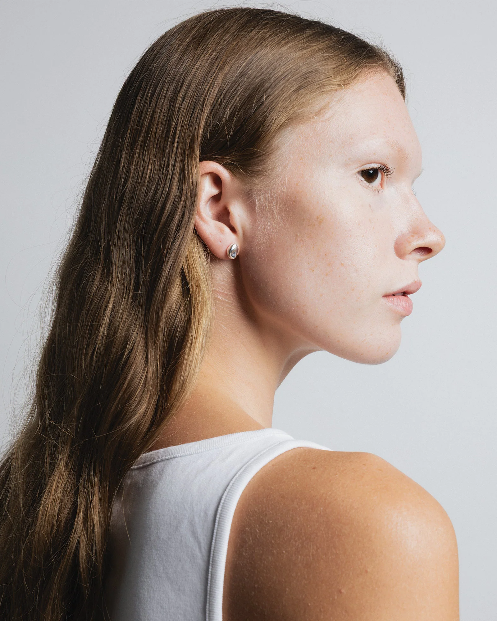 Bean Stud Earrings - Image 3