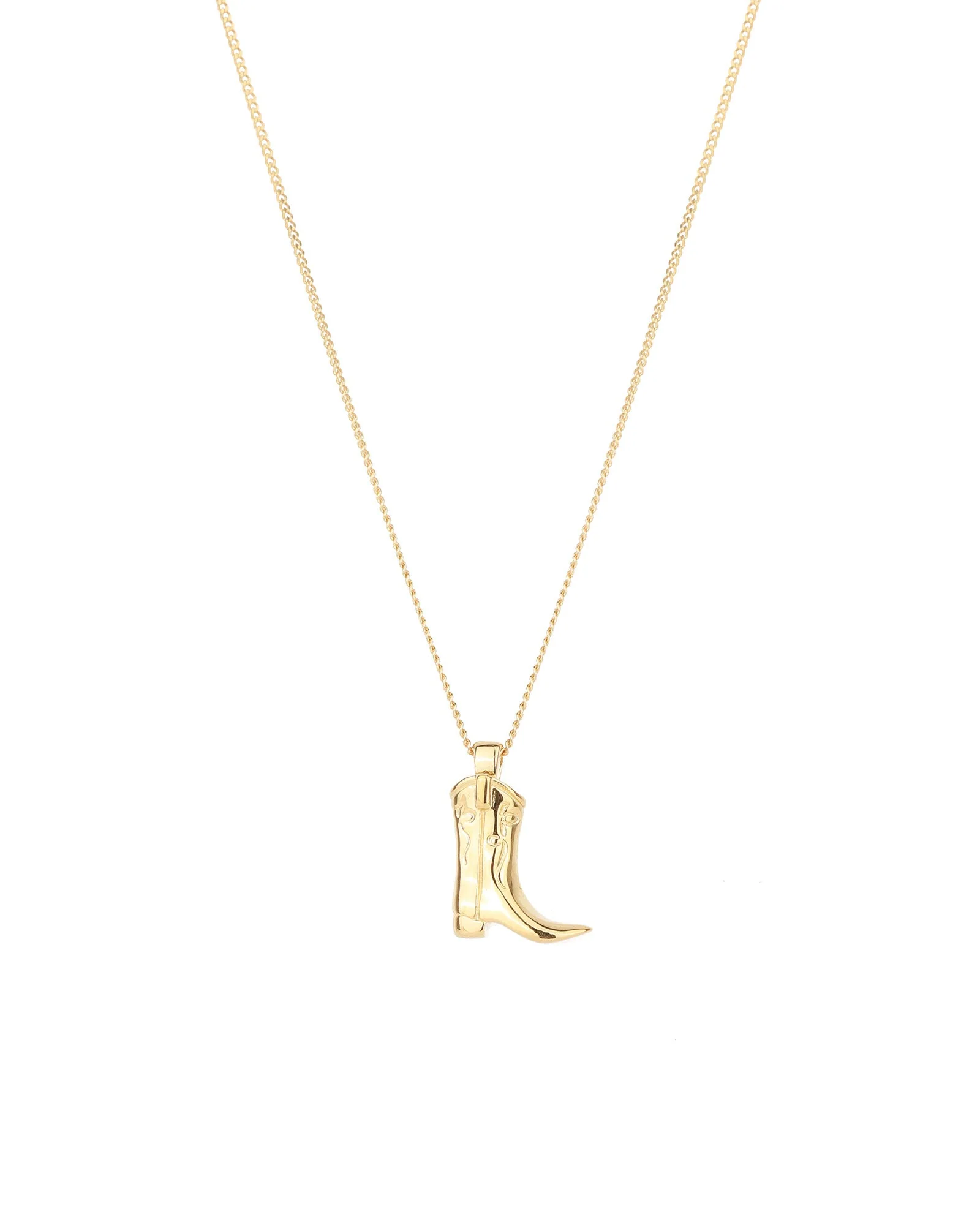Cowboy Boot Charm Necklace