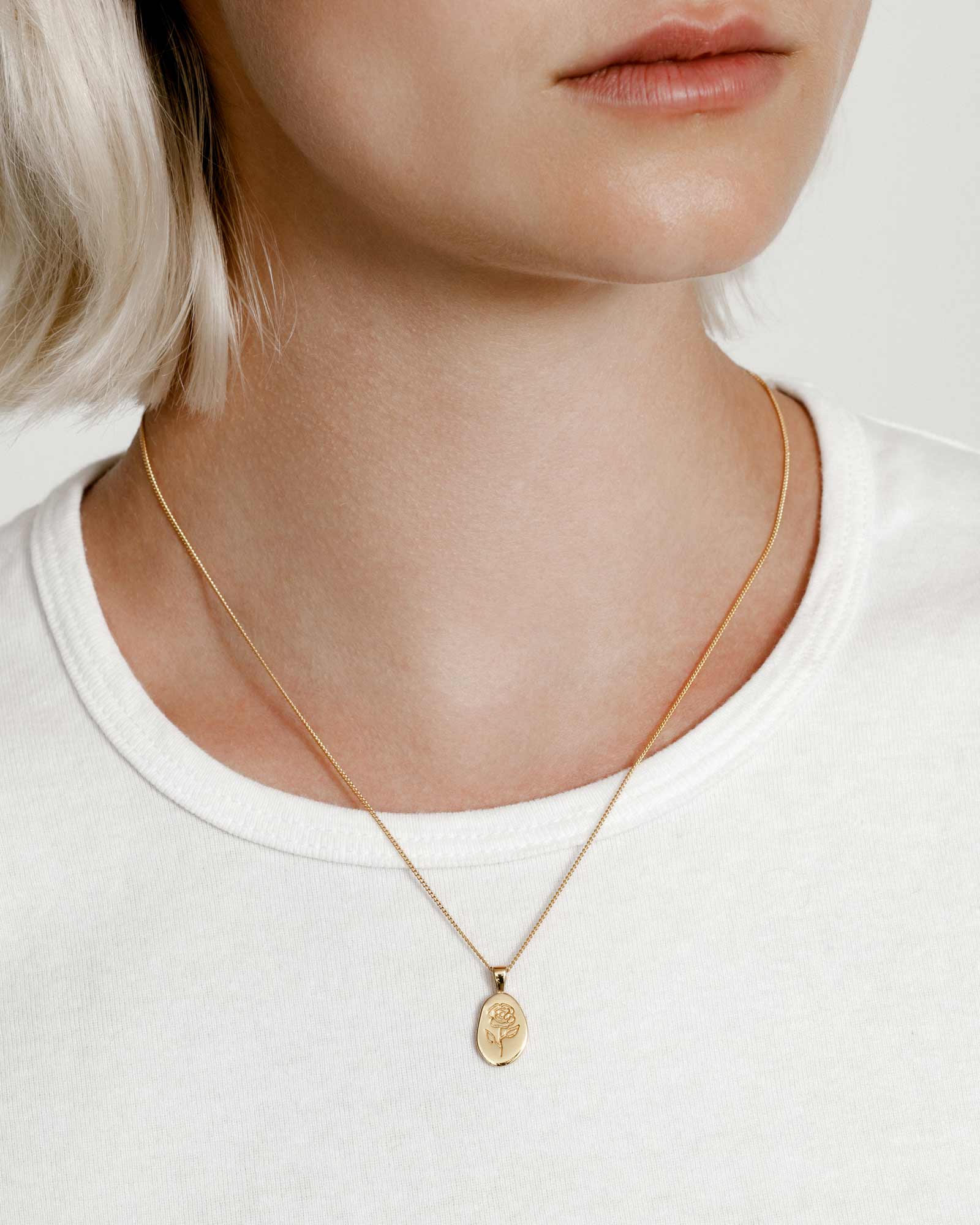 Rose Pendant Necklace - Image 2